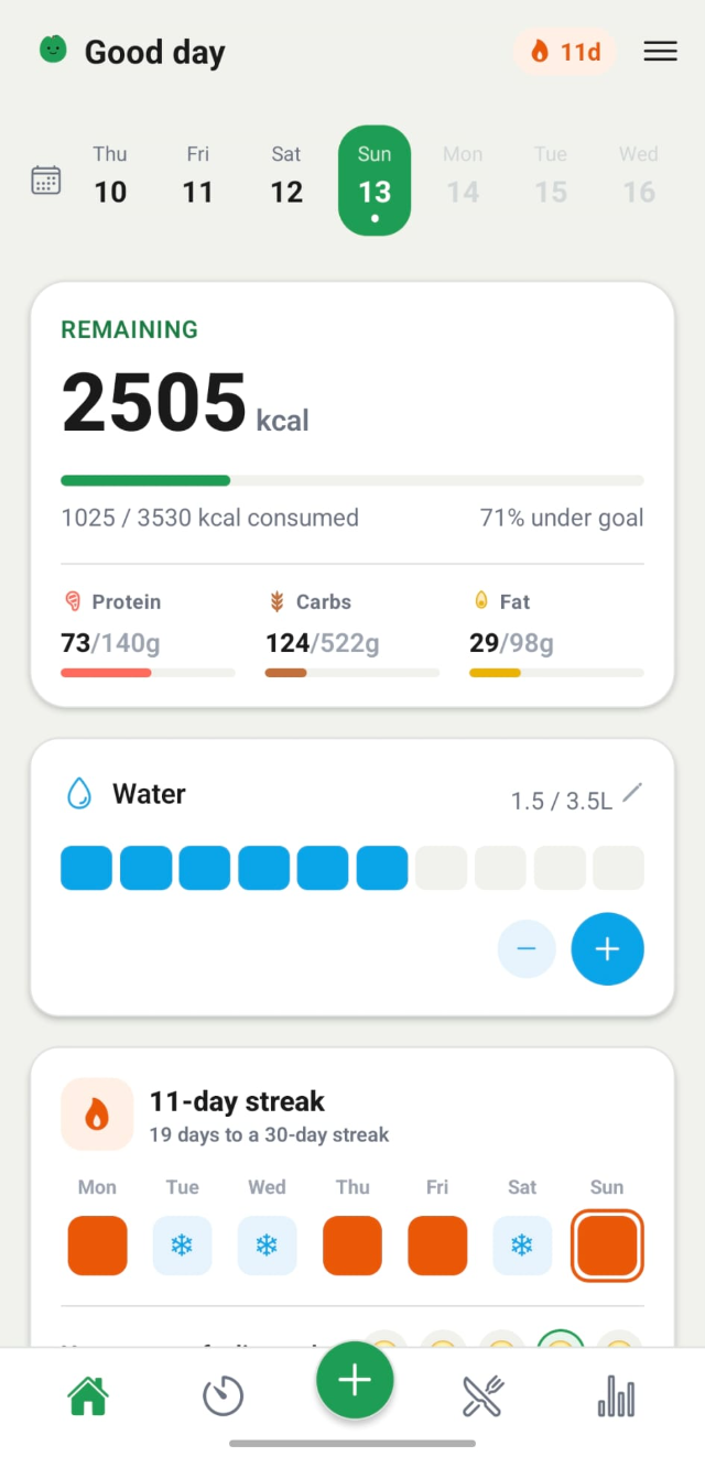 Vescovia home screen